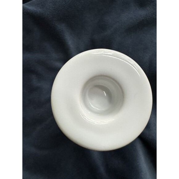 VTG‎ Corning Candlestick Pair In Blue Velvet pattern, Roses Country Farmhouse - Picture 4 of 9